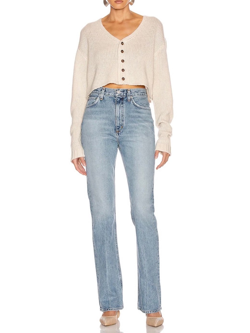 hudson x brooks nader breaux high rise straight ankle jeans